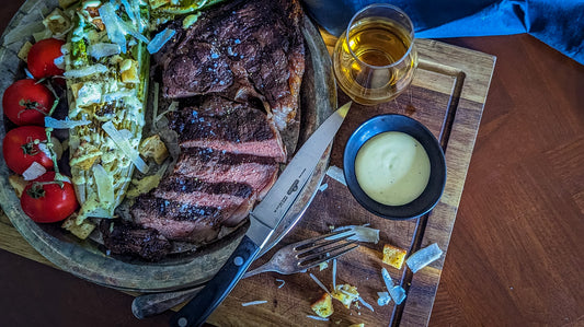 Father’s Day Wagyu Steak With Grilled Caesar Salad Recipe