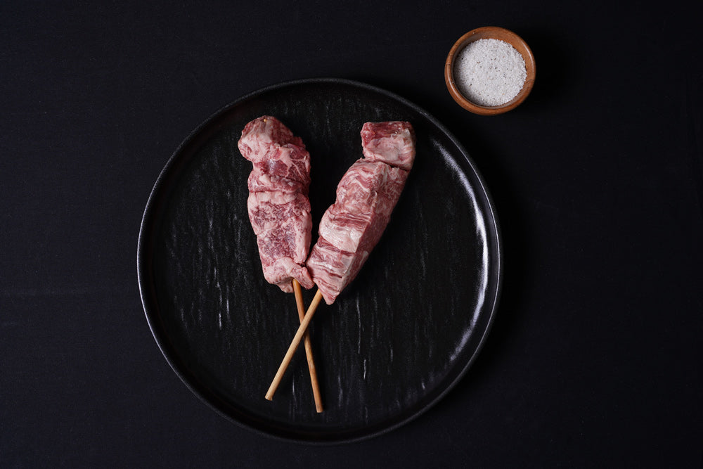 Japanese A5 Wagyu Filet Mignon Skewers I BMS 9 8oz The Meatery