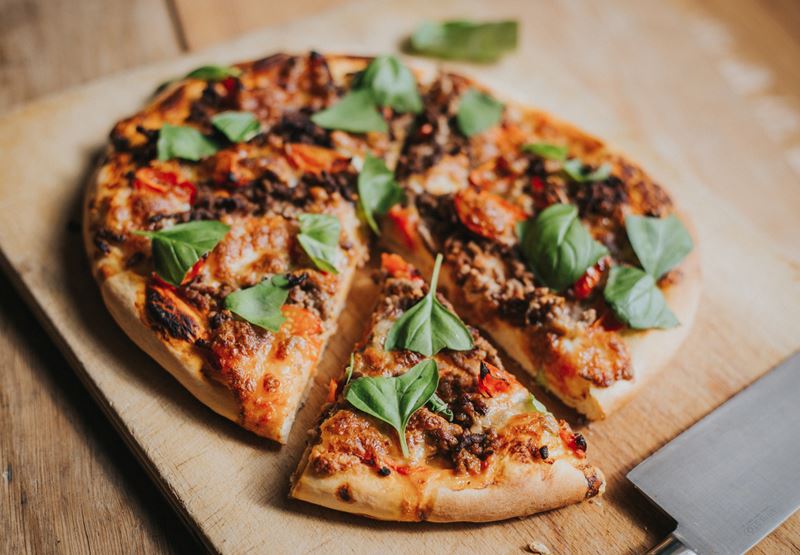 Wagyu Beef Pizza with Fresh Basil Recipe