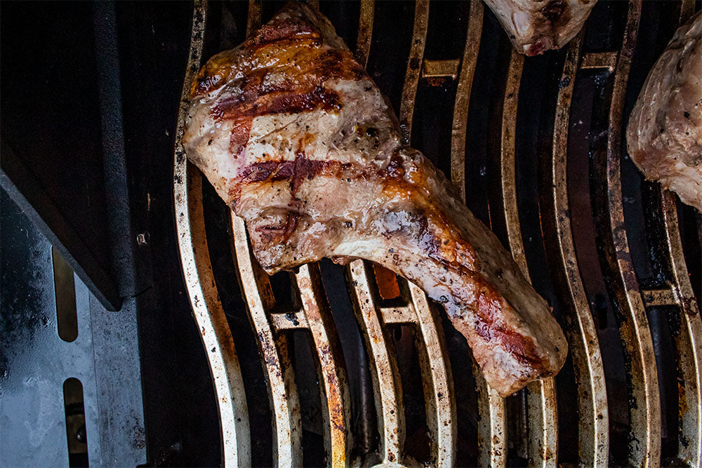 Premium Pork | Heritage Berkshire Kurobuta | Bone In Double Chop | 3lbs Avg - The Meatery