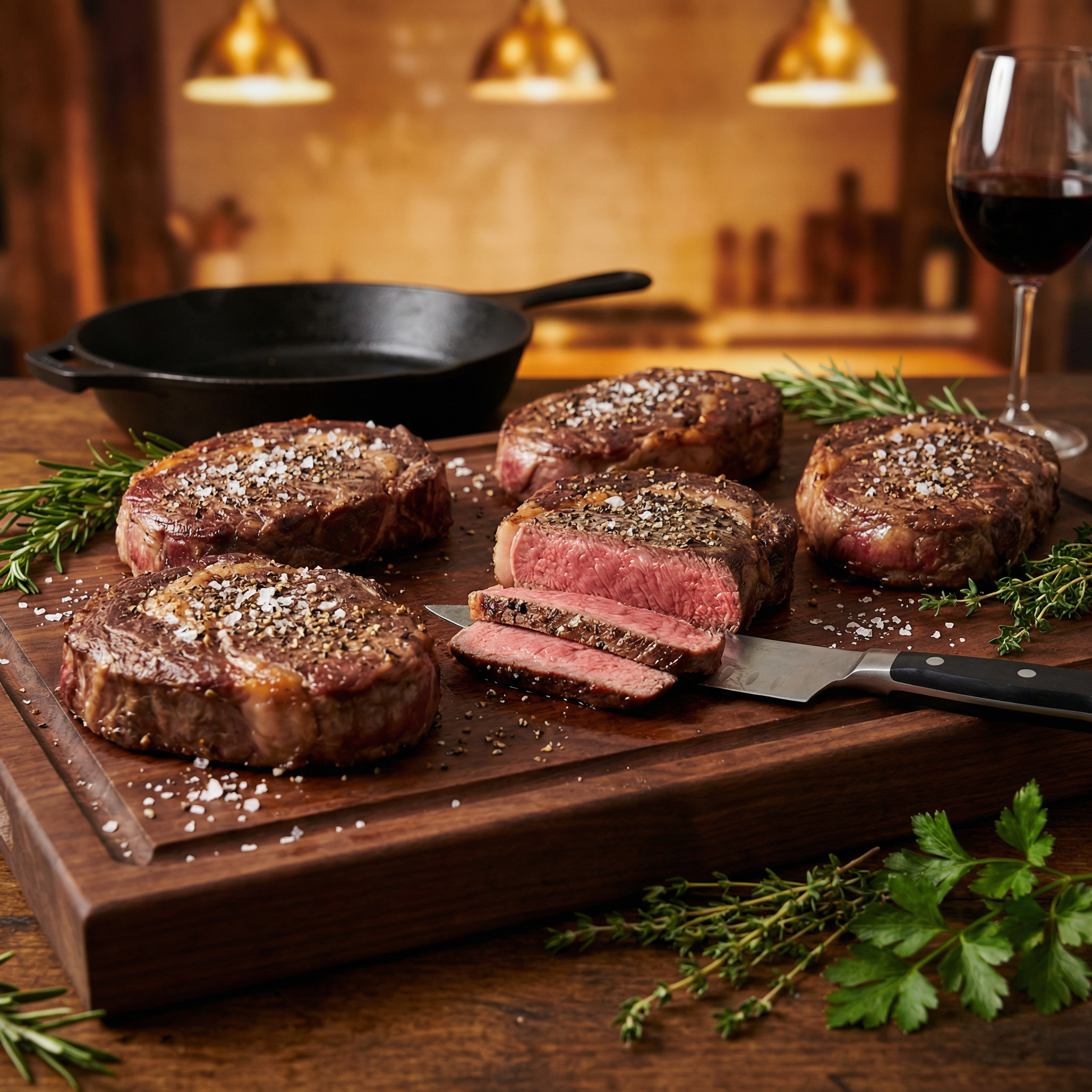Australian Wagyu Ribeye 5-Pack - Lifestyle
