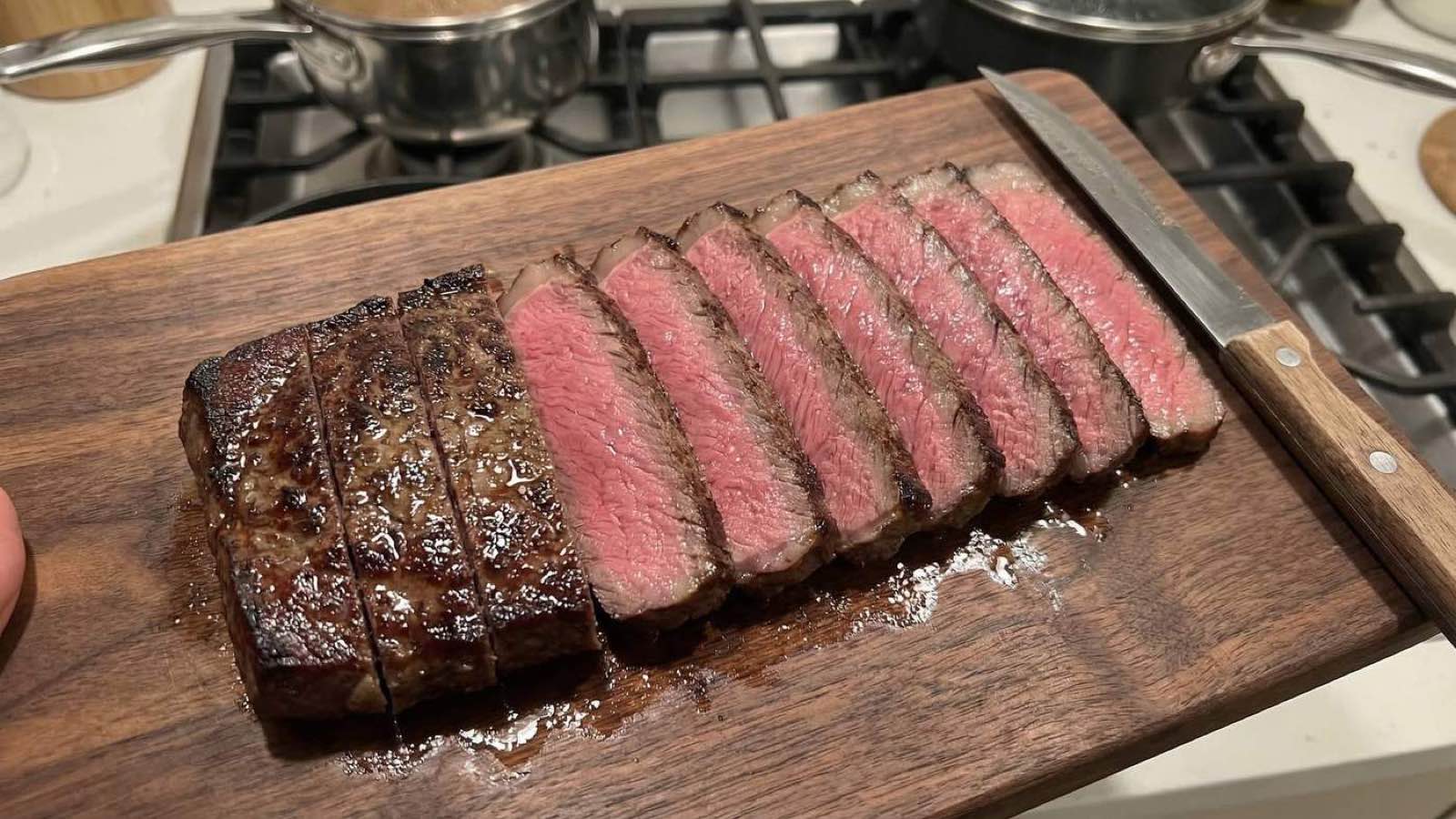 Cooked Australian Wagyu Flat Iron - plate
