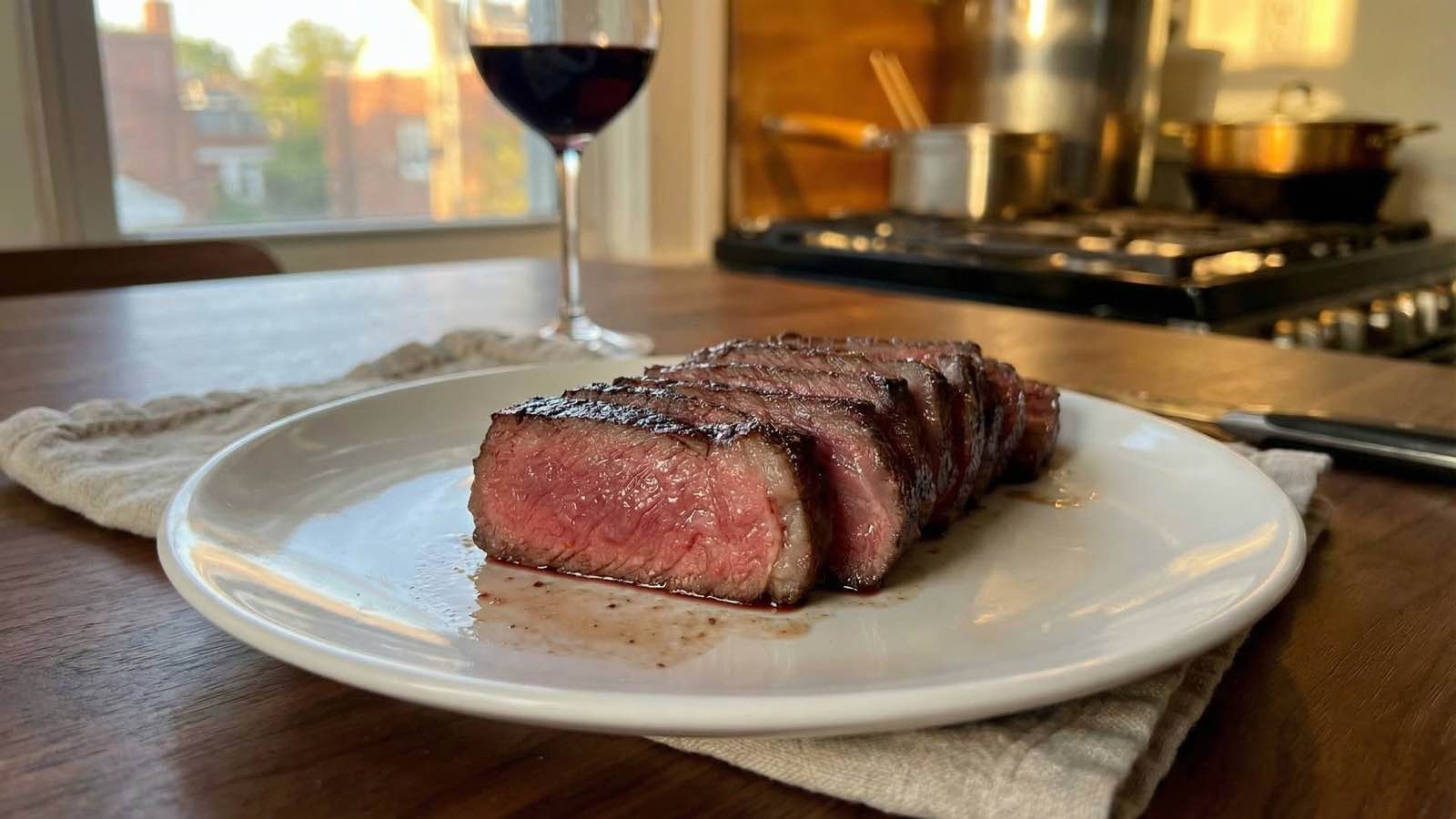 Cooked Australian Wagyu Ribeye - lifestyle