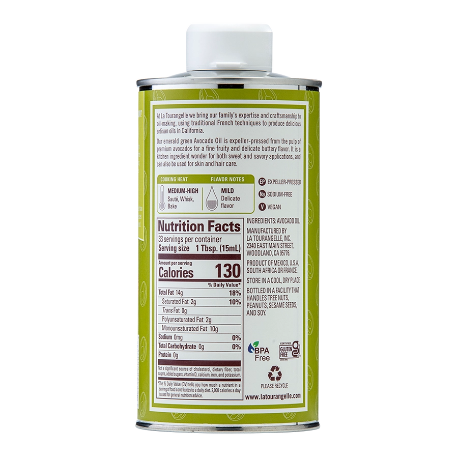 La Tourangelle Delicate Avocado Oil, 16.9 Fl oz - The Meatery
