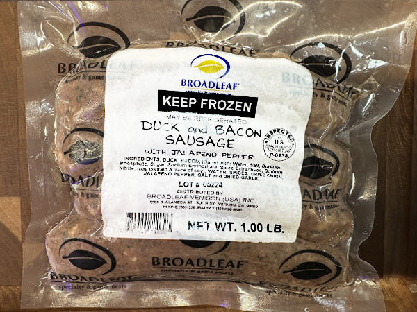 Duck and Bacon Sausage w/Jalapeno Pepper | 1LB - The Meatery