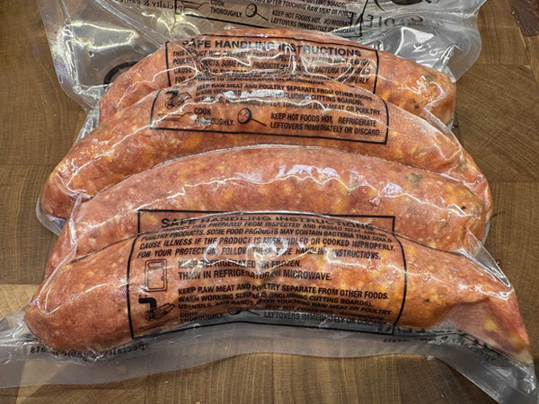 Hickory Smoked Cheddar Jalapenowurst | Wild Boar | 1LB - The Meatery