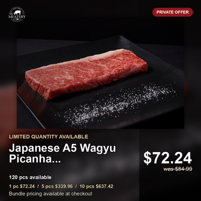 Private offer graphic sale-1 2026-05-27 - Japanese A5 Wagyu Picanha Slices