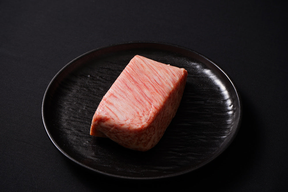Japanese A5 Wagyu Rib Cap Steak - close up