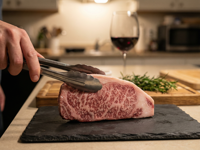 Japanese A5 Wagyu Certified Kobe Beef New York Strip - The Meatery