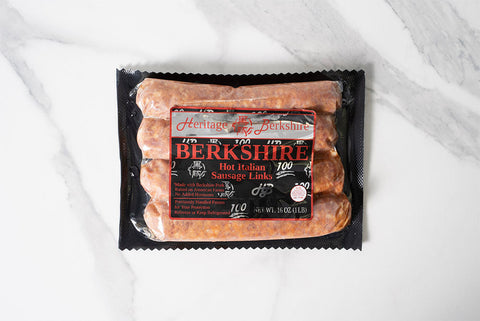 Kurobuta Hot Italian Sausage - 2x 1lb packs | 2lb | Box-Item