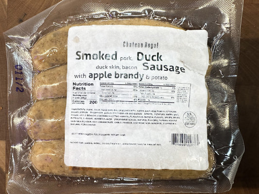 Smoked Duck & Pork Sausage w/Apple Brandy & Potato | 1LB