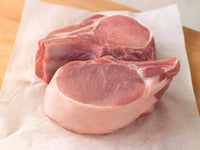 Premium Pork | Heritage Berkshire Kurobuta | Bone In Double Chop | 3lbs Avg - The Meatery