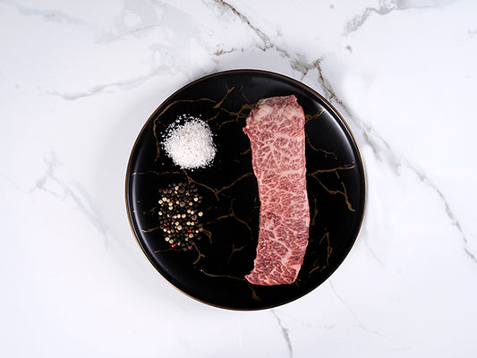 Australian Wagyu Denver Steak MS 9+ 8oz Top View - Halal Wagyu Beef