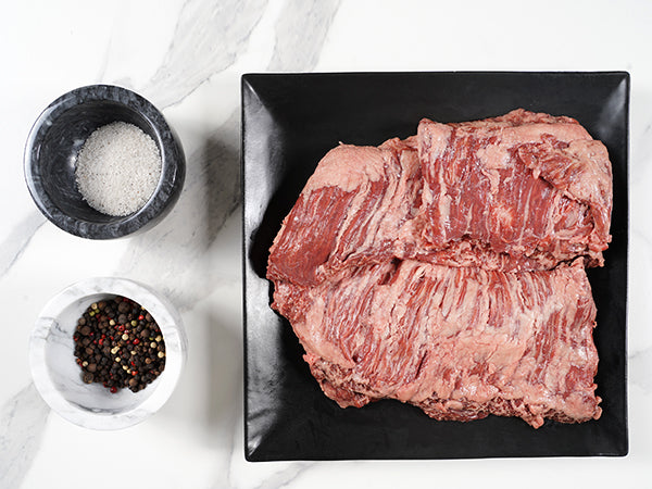 Australian Wagyu Skirt Steak top view - Halal Wagyu Skirt Steak