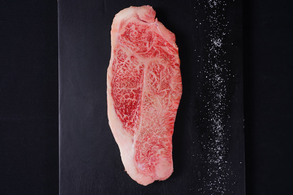 Japanese A5 Wagyu | Certified Kobe Beef | New York Strip I BMS 12 | 10-12oz - The Meatery