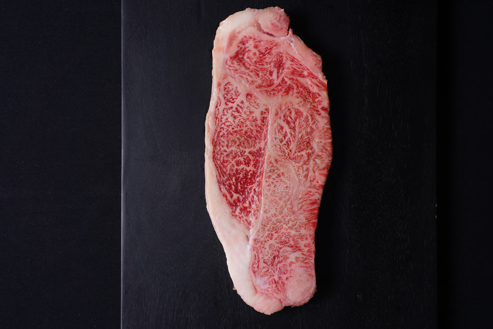 Japanese A5 Wagyu | Certified Kobe Beef | New York Strip I BMS 12 | 10-12oz - The Meatery